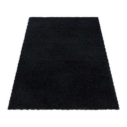 Tapis à poils longs doux - Noir