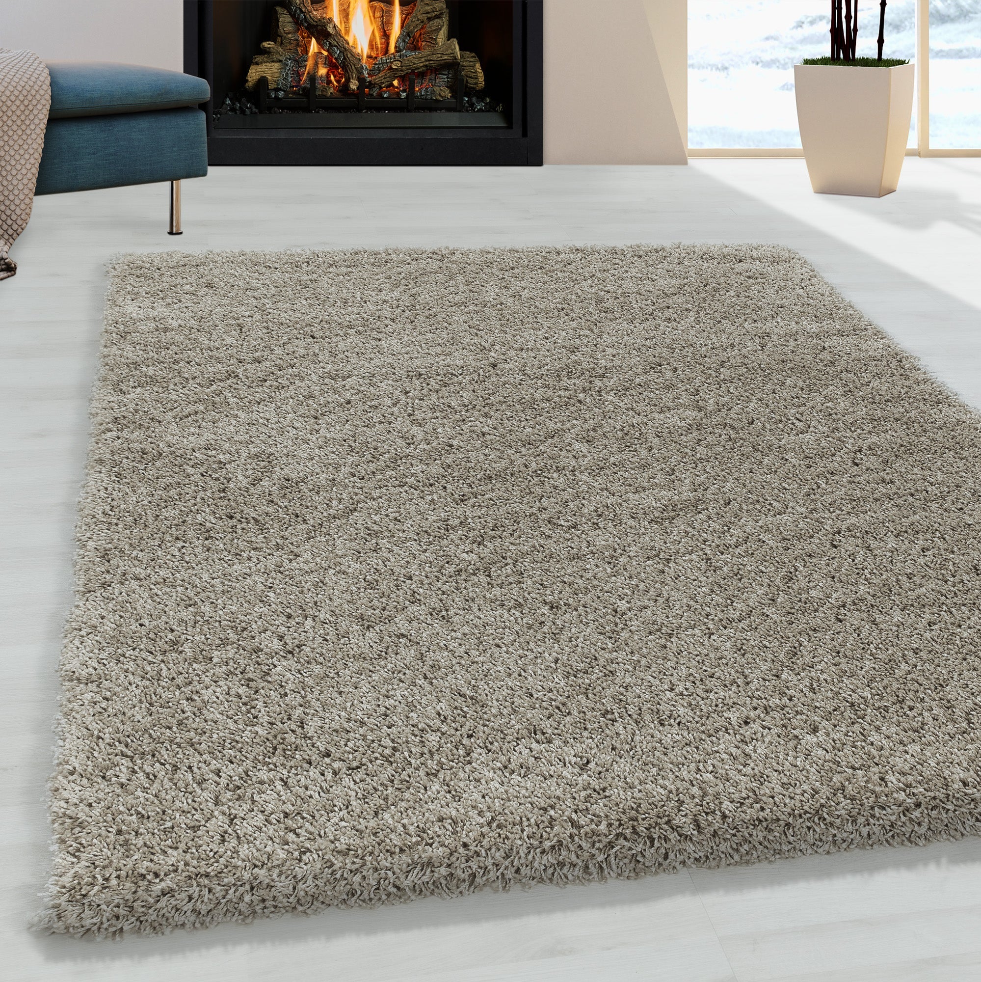Tapis à poils longs doux - Nature – STUDIO DECO