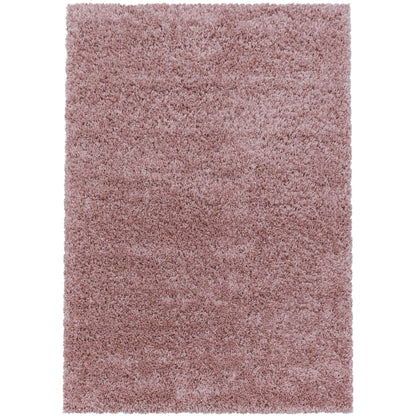 Tapis à poils longs doux - Rose