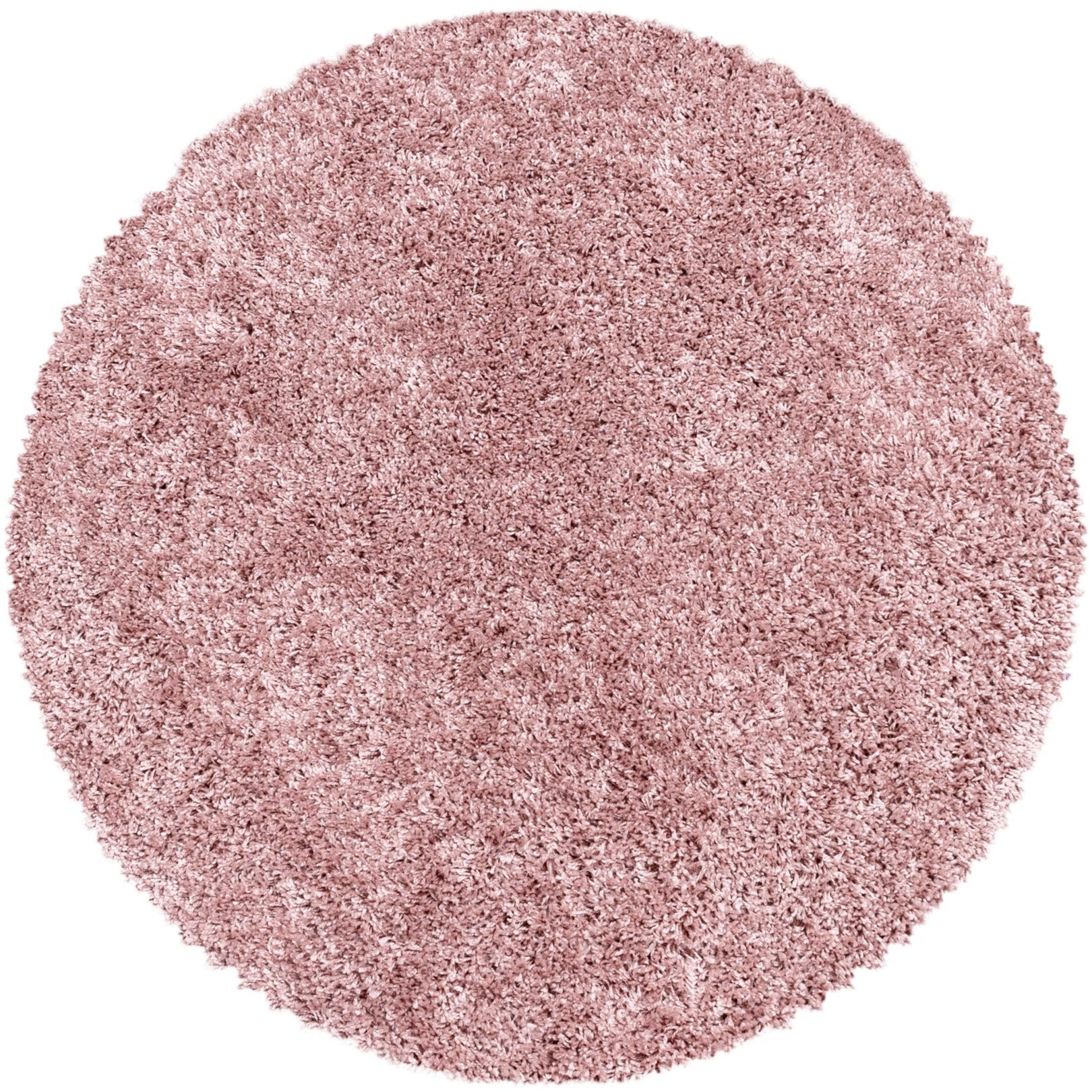 Tapis Rond à poils longs doux - Rose – STUDIO DECO
