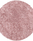 Tapis Rond à poils longs doux - Rose – STUDIO DECO