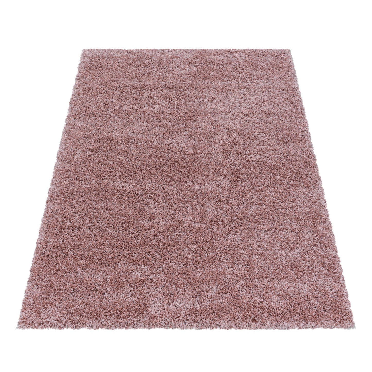 Tapis à poils longs doux - Rose