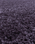 Tapis Rond à poils longs doux - Violet – STUDIO DECO
