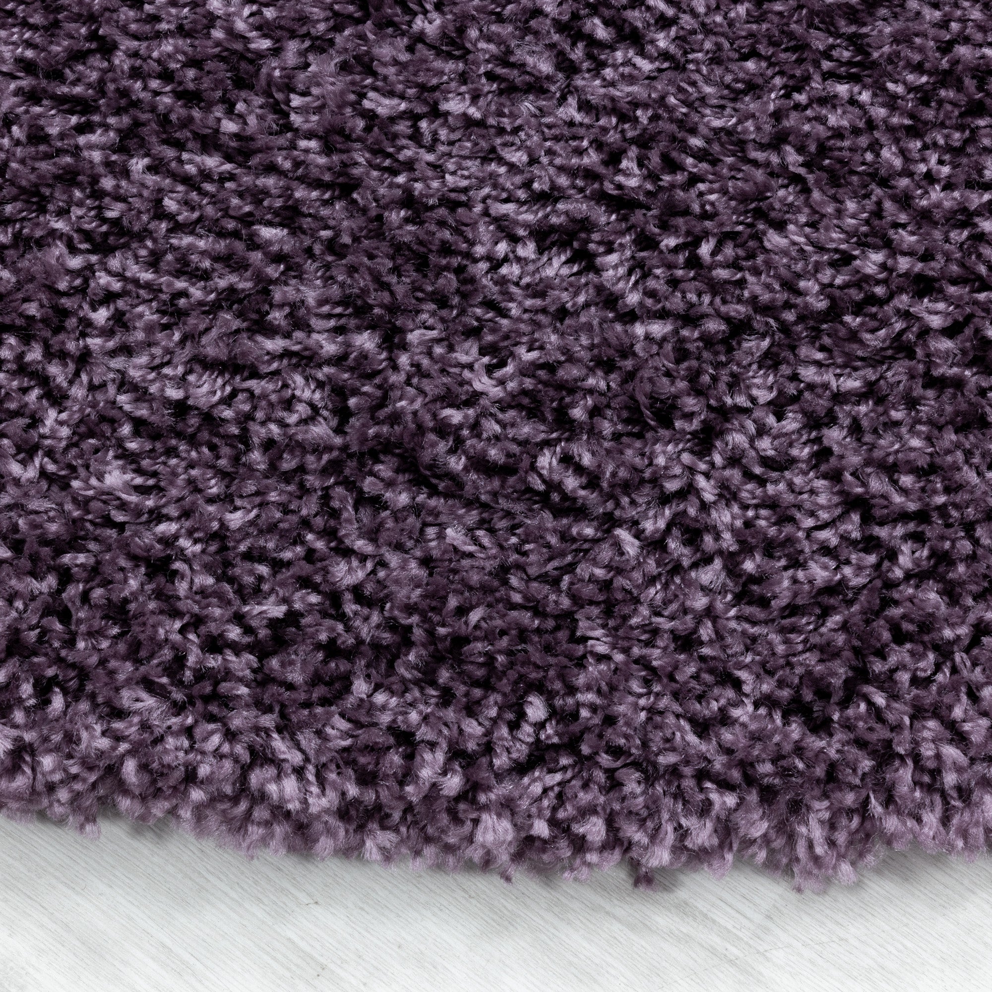 Tapis Rond à poils longs doux - Violet – STUDIO DECO