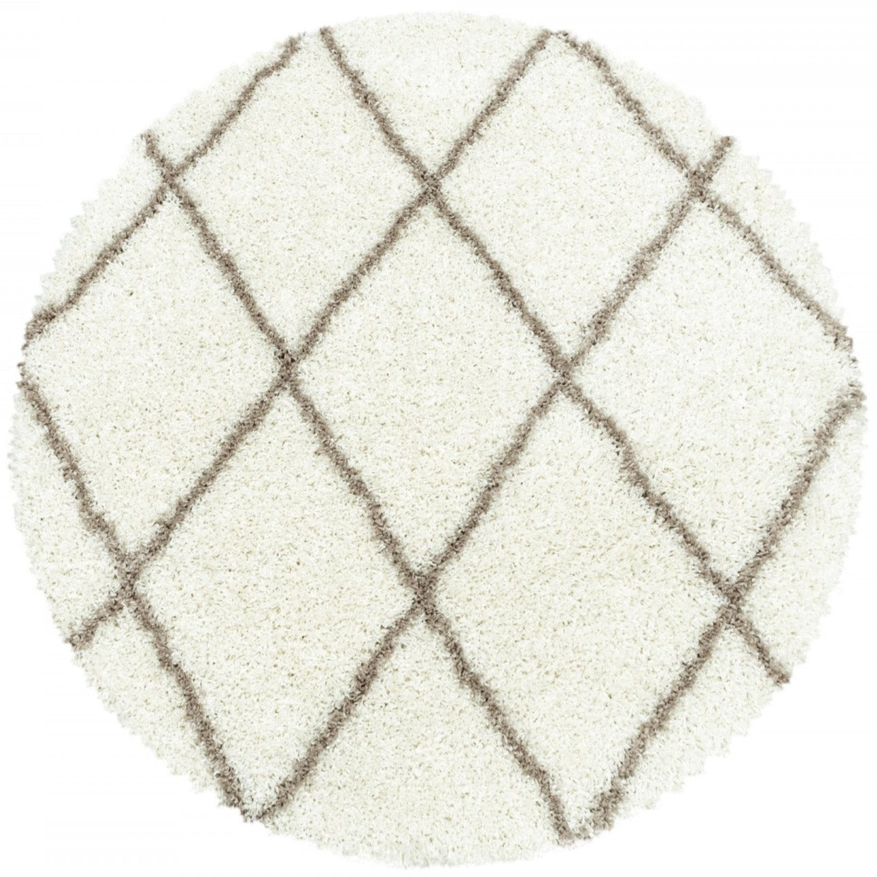 Tapis Rond de style berbère - Ivoire et Beige – STUDIO DECO