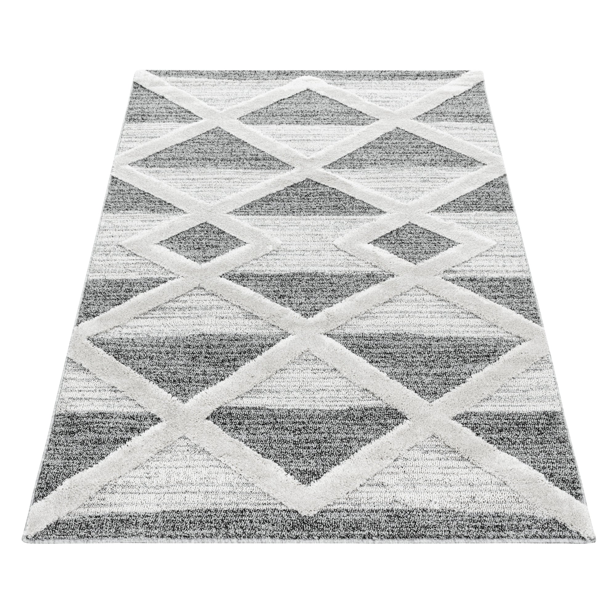 TIZAS - Tapis Berbère à relief - Crème & Gris – STUDIO DECO