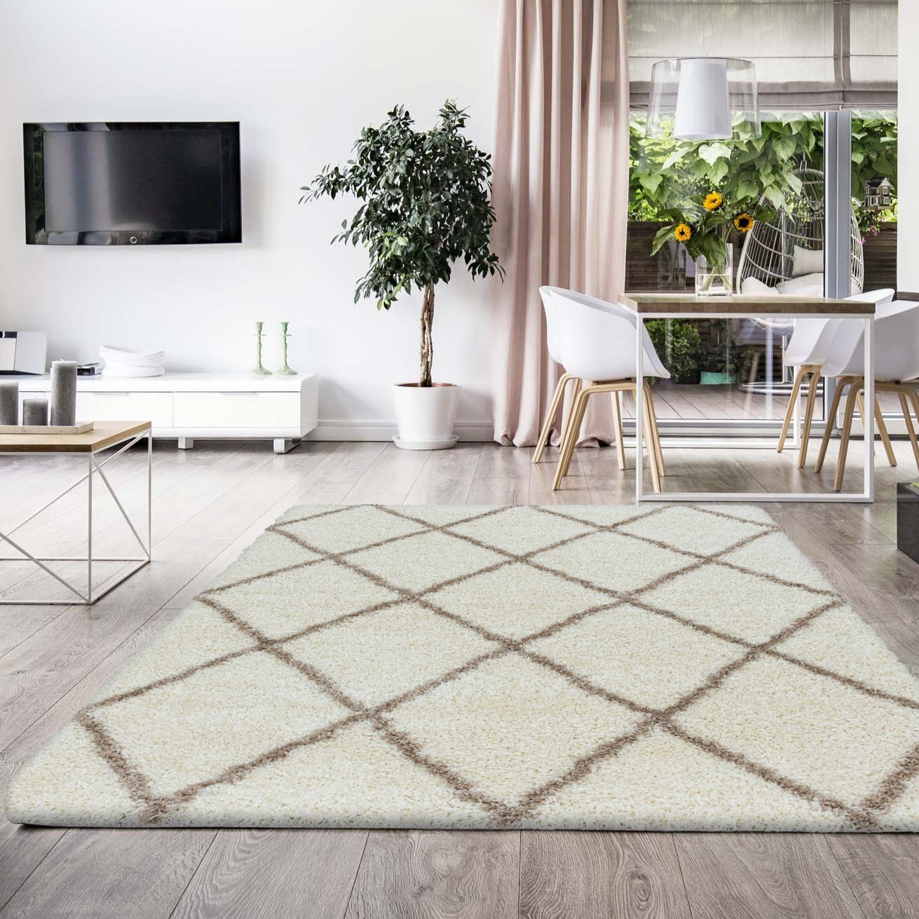 BERBERE - Tapis de style berbère - Ivoire et Beige – STUDIO DECO