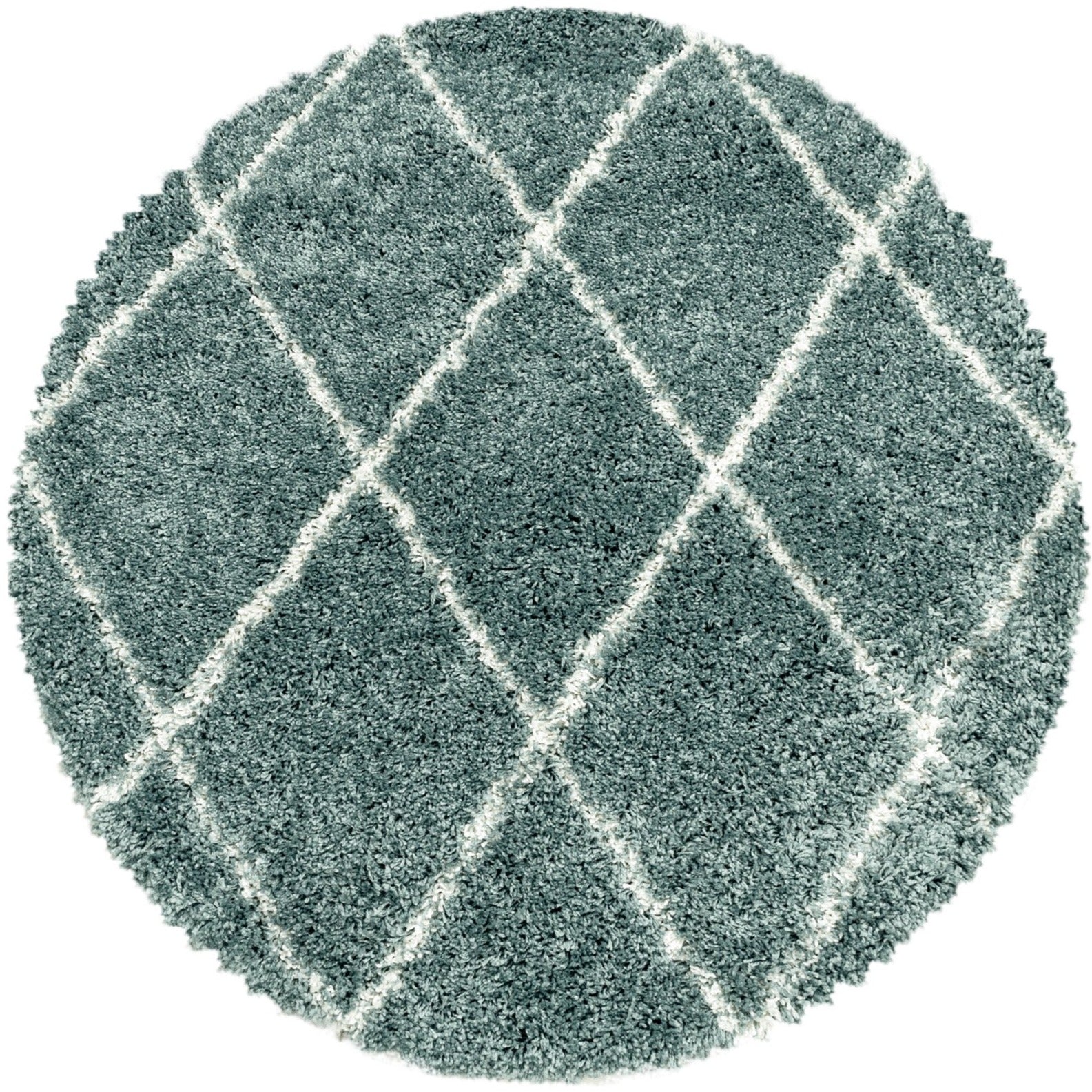 BERBERE - Tapis Rond de style berbère - Bleu et Ivoire – STUDIO DECO
