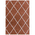 Tapis à poils longs Terra et motifs losanges Ivoire – STUDIO DECO