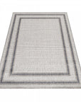 Tapis TOPO Extérieur et Intérieur Tissé Plat - Crème & Gris – STUDIO DECO