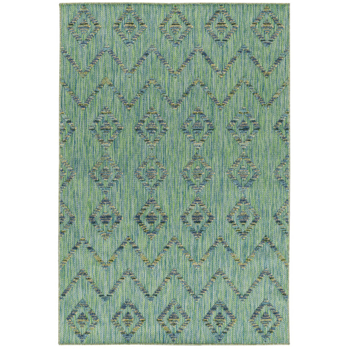 Tapis d'extérieur à relief "Kuta" Vert – STUDIO DECO