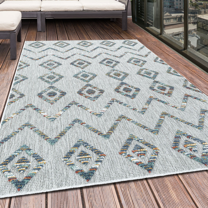 Tapis d'extérieur à relief "Kuta" Multi – STUDIO DECO