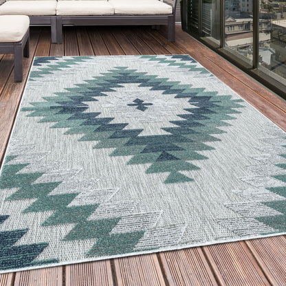 Tapis d'extérieur à relief "Canggu" Multi