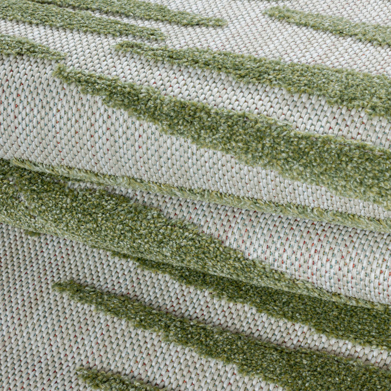 Tapis d'extérieur à relief "Kentia" Vert – STUDIO DECO