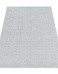 Tapis d'extérieur à relief "Burkit" Gris clair – STUDIO DECO
