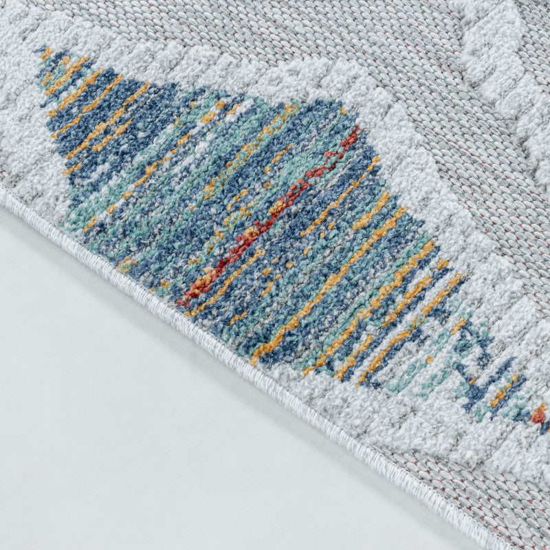 Tapis d'extérieur à relief "Legian" Gris et Vert – STUDIO DECO