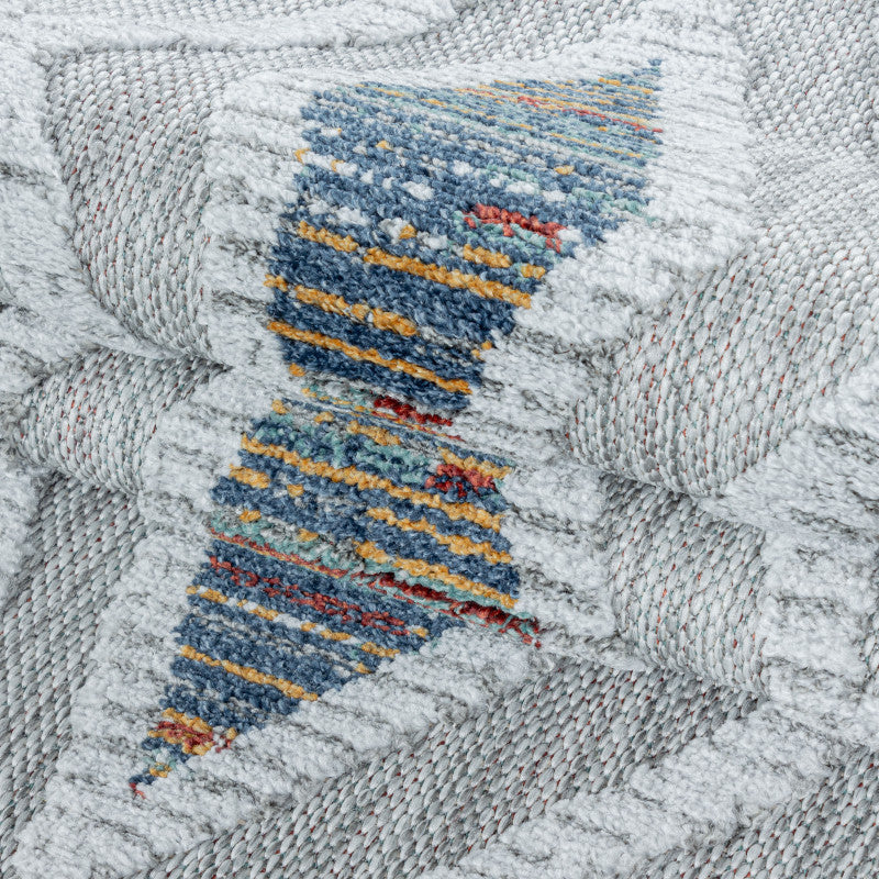 Tapis d'extérieur à relief "Legian" Gris et Vert – STUDIO DECO