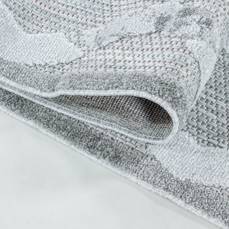 Tapis d'extérieur à relief "Gitgit" Gris clair – STUDIO DECO