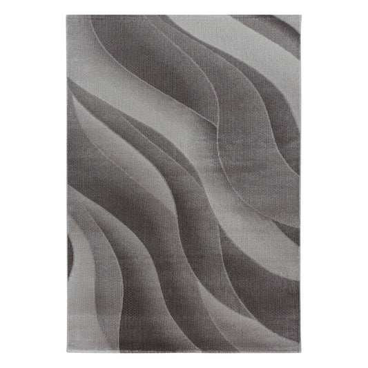 Tapis à motifs vagues - Beige