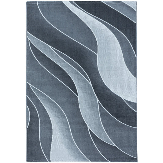 Tapis à motifs vagues - Gris