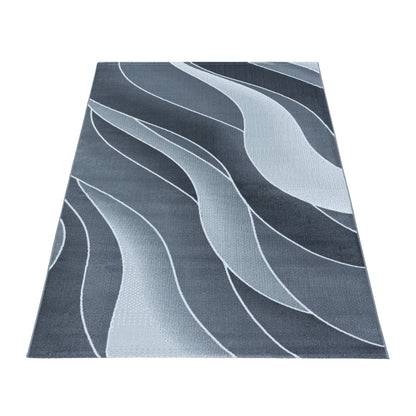 Tapis à motifs vagues - Gris