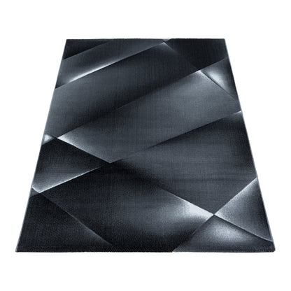 Tapis à motifs géométrique - Noir