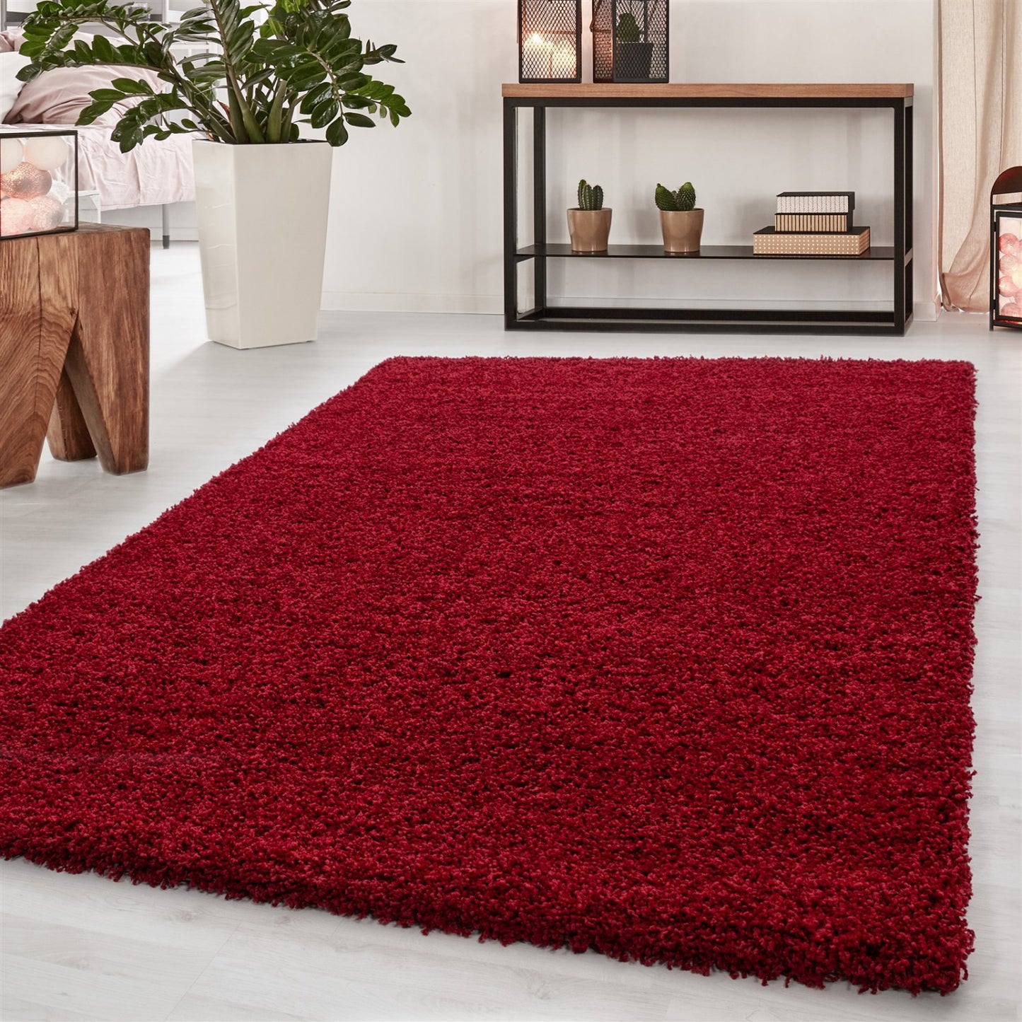 Tapis Shaggy Uni à poils longs