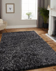 Tapis à poils longs 30mm - Anthracite et Gris – STUDIO DECO