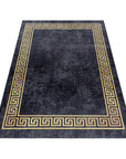 Tapis Noir et Gold lavable en machine – STUDIO DECO