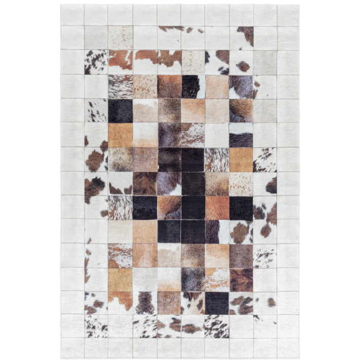 Tapis Patchwork Safari lavable en machine – STUDIO DECO