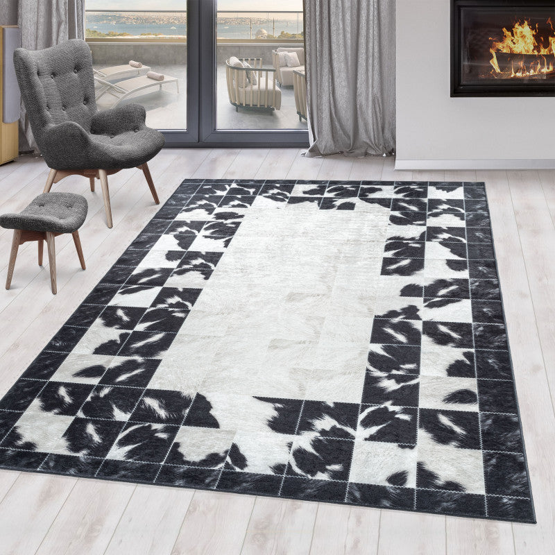 Tapis Patchwork Safari lavable en machine – STUDIO DECO