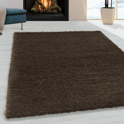 Tapis à poils longs COSY - Marron