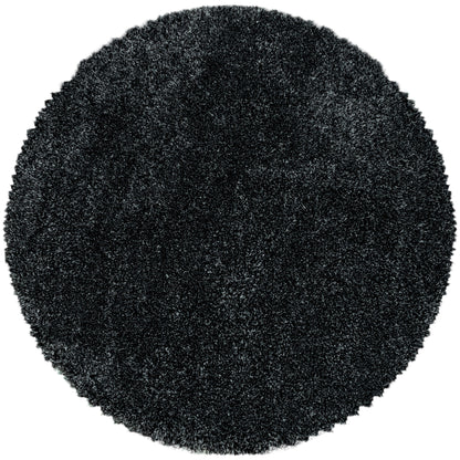 Tapis Rond à poils longs COSY - Anthracite