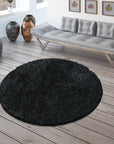 Tapis Rond à poils longs - Anthracite – STUDIO DECO