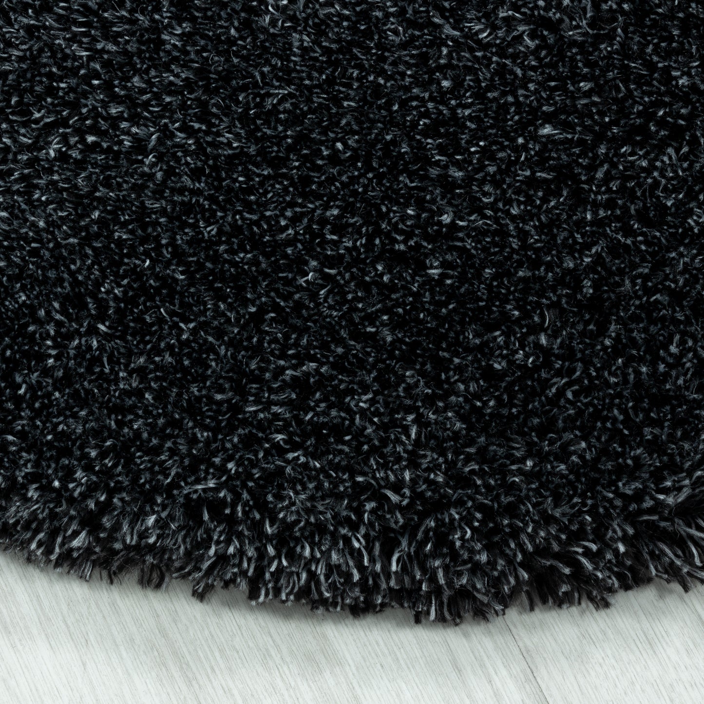 Tapis Rond à poils longs COSY - Anthracite