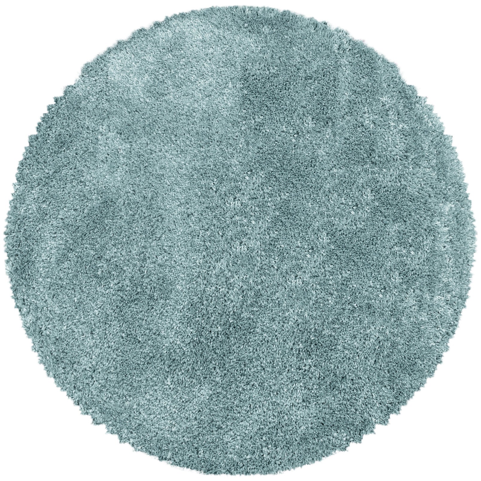 Tapis Rond à poils longs - Bleu Pastel – STUDIO DECO