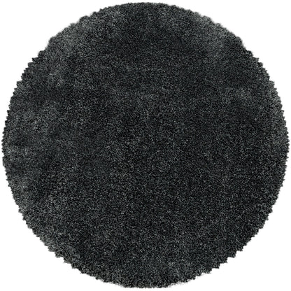 Tapis Rond à poils longs COSY - Gris