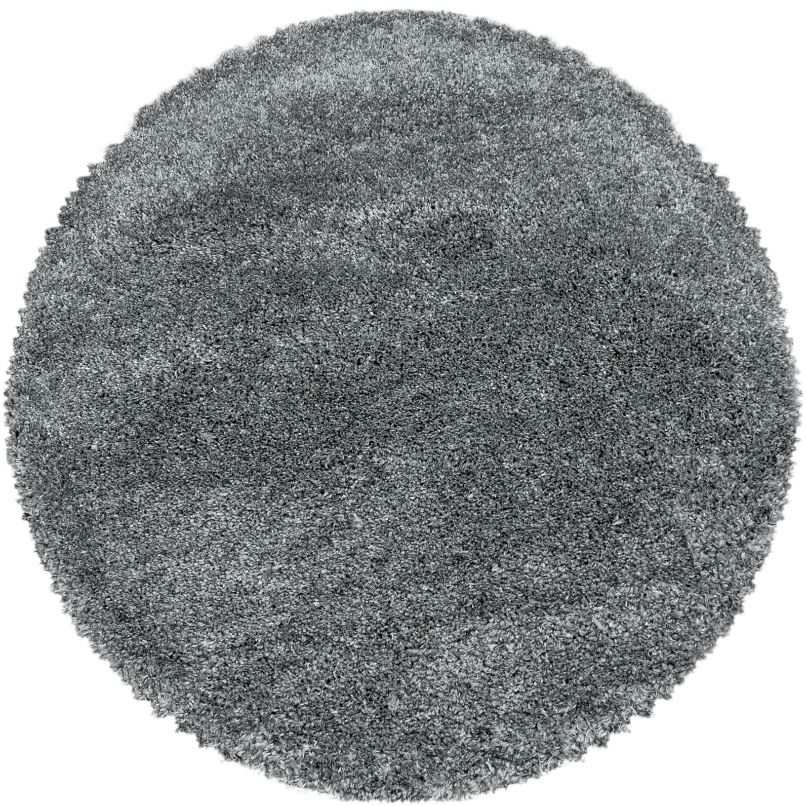 Tapis Rond à poils longs - Gris clair – STUDIO DECO