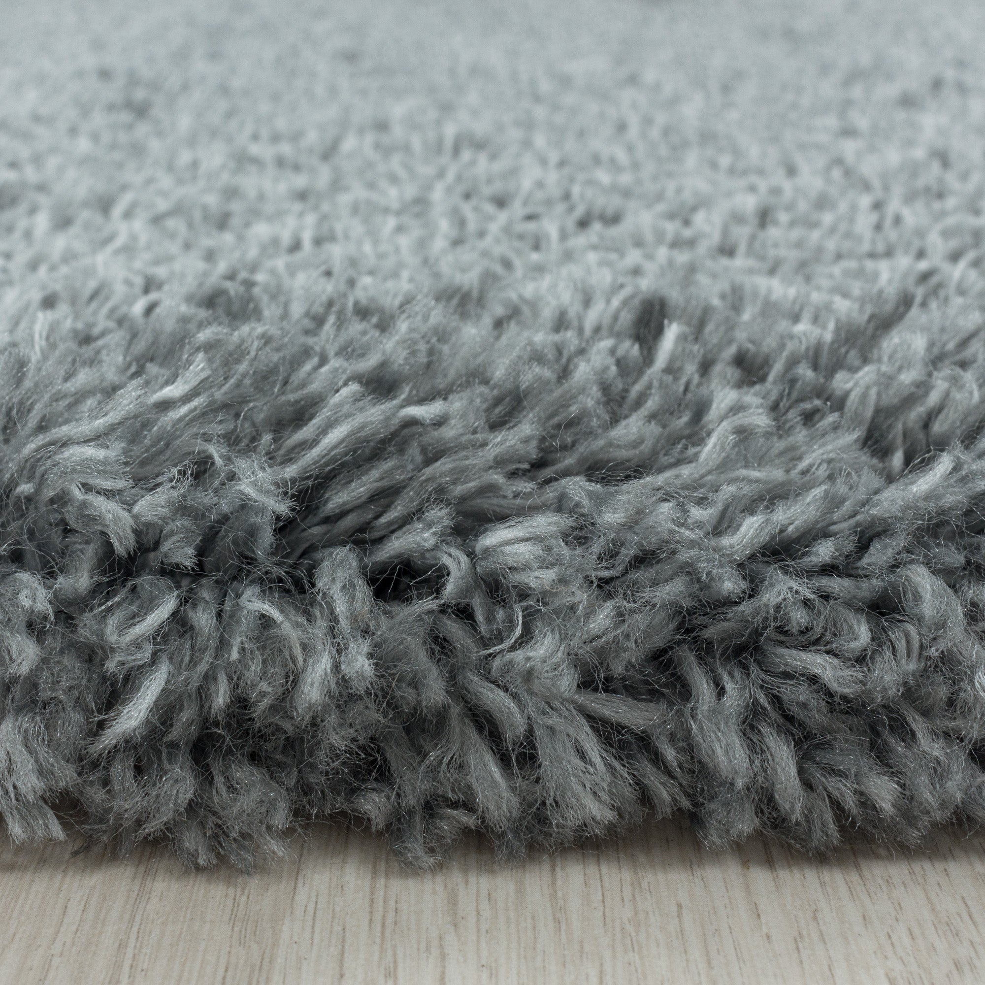 Tapis Rond à poils longs - Gris clair – STUDIO DECO