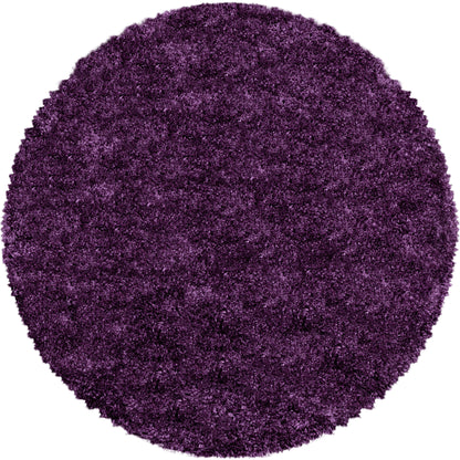 Tapis Rond à poils longs COSY - Lila