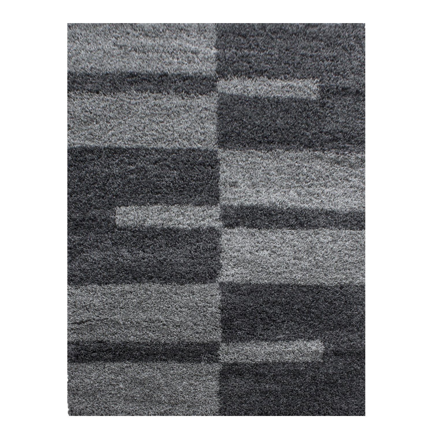 Tapis Shaggy à motifs Traits - Gris et anthracite – STUDIO DECO