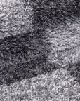 Tapis Shaggy à motifs Traits - Gris et anthracite – STUDIO DECO