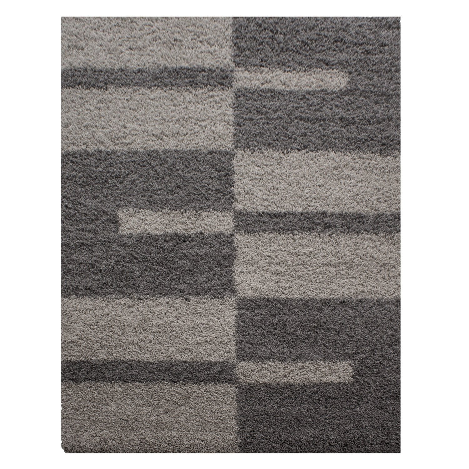 Tapis Shaggy à motifs Traits - Taupe et Beige – STUDIO DECO