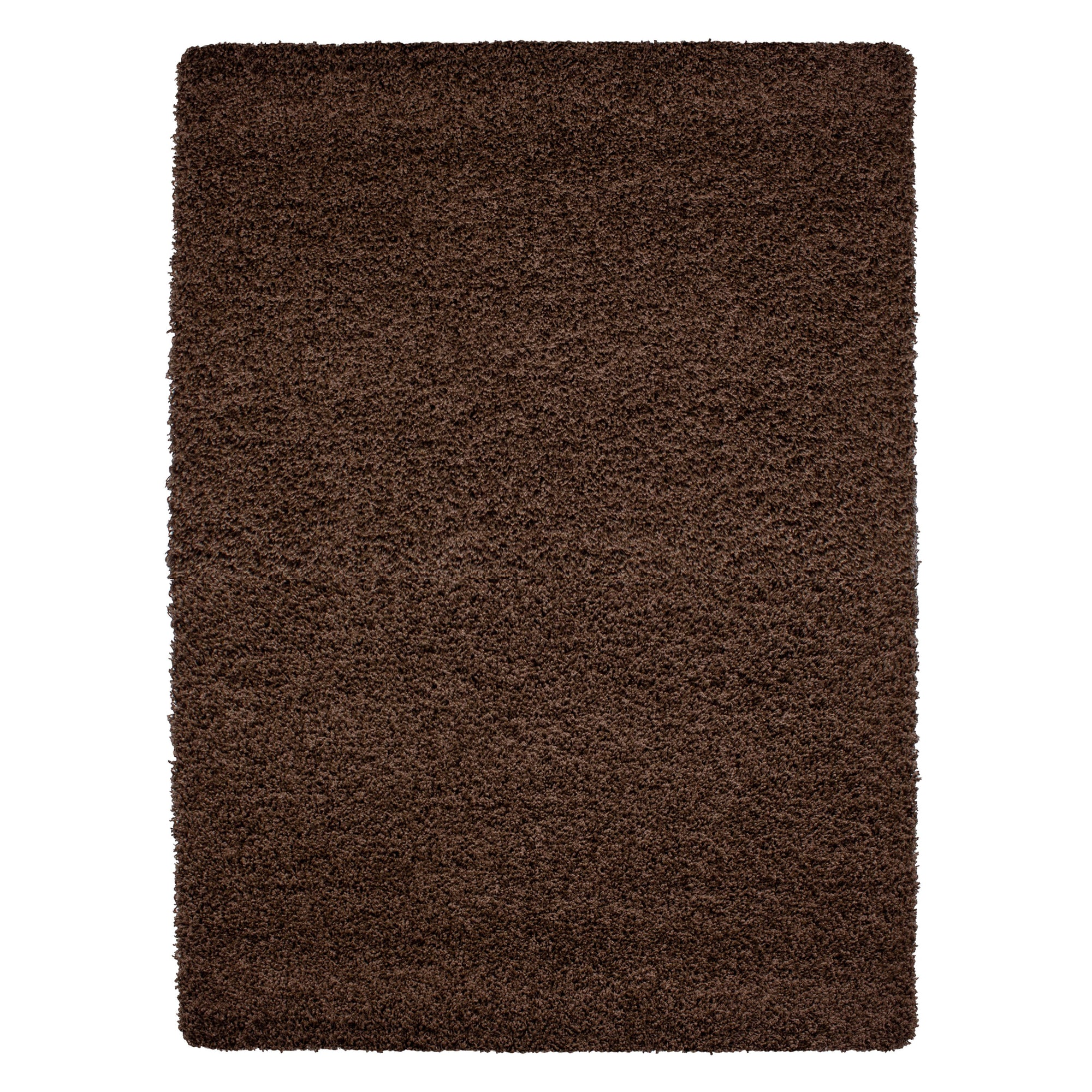 Tapis Shaggy Uni à poils longs - Marron – STUDIO DECO