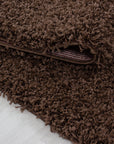 Tapis Shaggy Uni à poils longs - Marron – STUDIO DECO