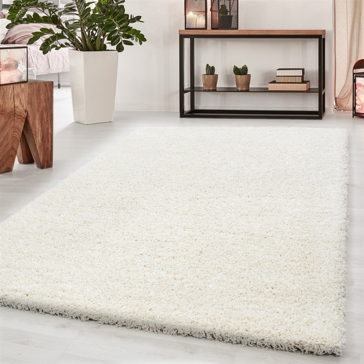 Tapis Shaggy Uni à poils longs