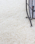 Tapis Shaggy Uni à poils longs - Crème – STUDIO DECO