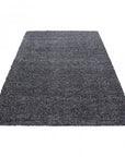 Tapis Shaggy Uni à poils longs - Gris – STUDIO DECO