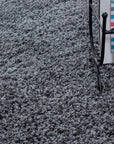 Tapis Shaggy Uni à poils longs - Gris – STUDIO DECO