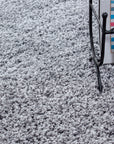 Tapis Shaggy Uni à poils longs - Gris Clair – STUDIO DECO